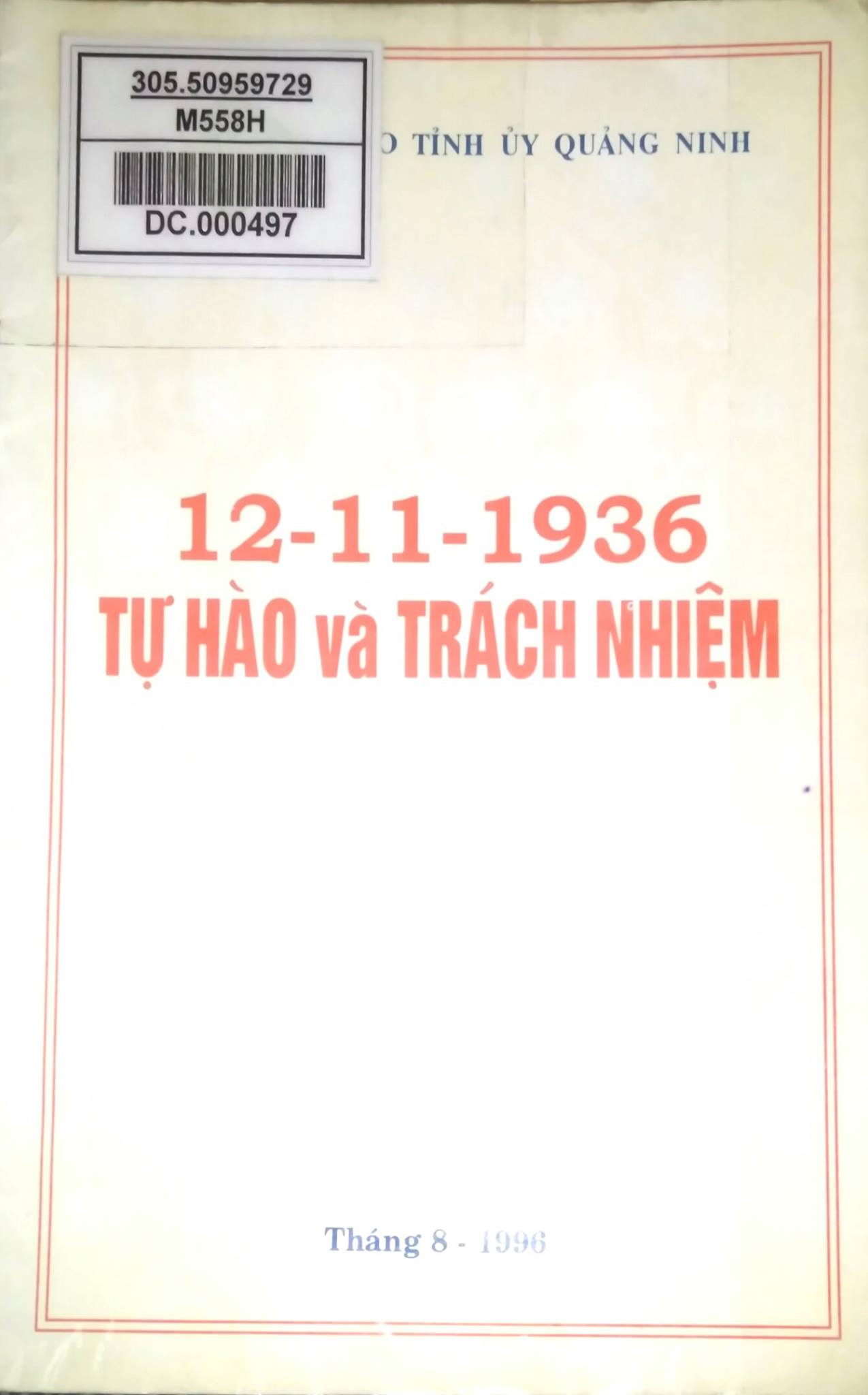 12-11-1936 tự hào và trách nhiệm