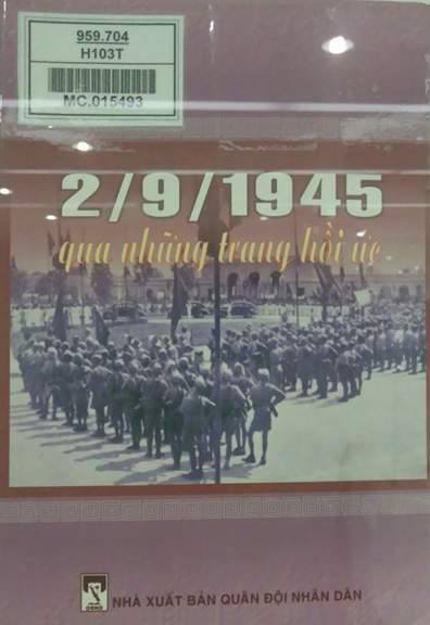 2 - 9 - 1945 qua những trang hồi ức