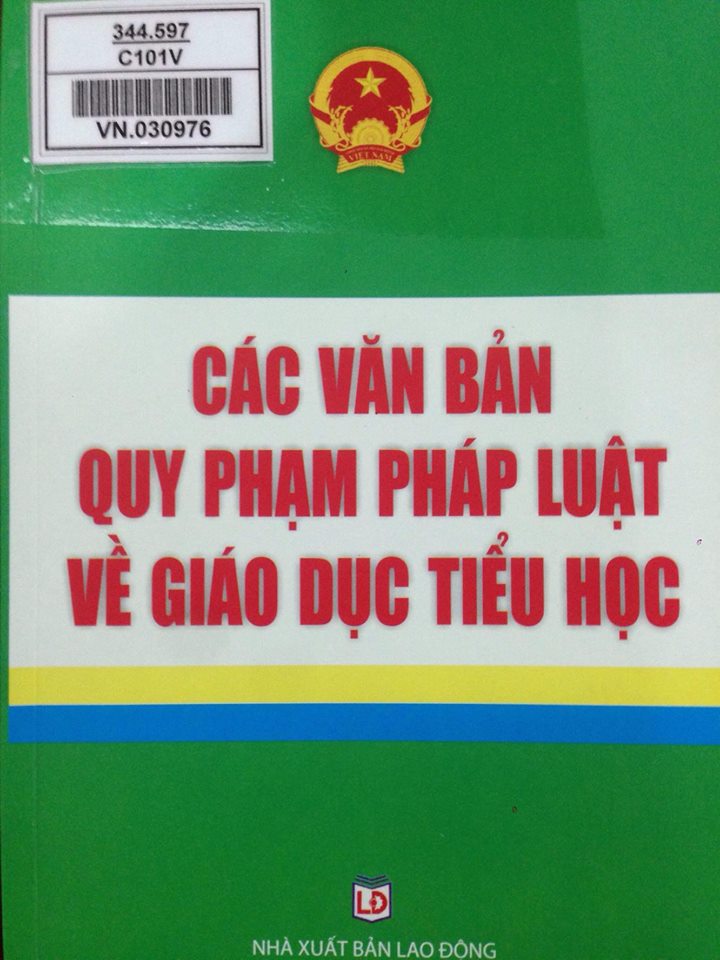 Các văn bản quy phạm pháp luật về giáo dục tiểu học