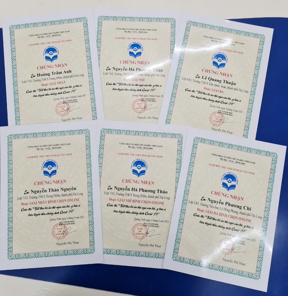 Tổng kết Cuộc thi viết thư tri ân đội ngũ cán bộ, y bác sĩ trên tuyến đầu chống dịch Covid-19