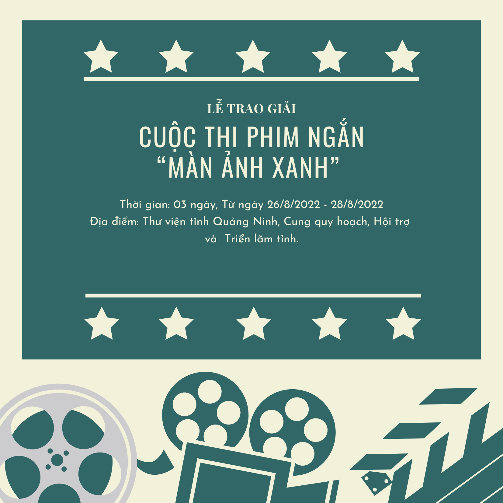 Lễ trao giải cuộc thi phim ngắn “Màn ảnh Xanh” tại tỉnh Quảng Ninh năm 2022