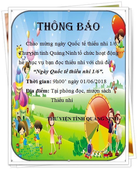Thông báo  