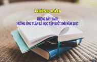 Thông báo về việc trưng bày sách hưởng ứng tuần lễ học tập suốt đời năm 2017