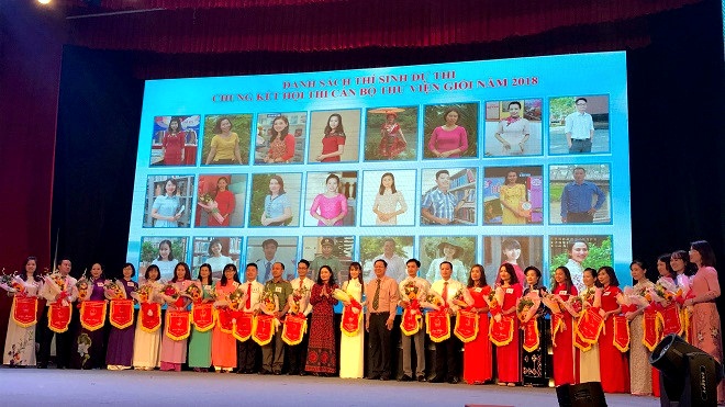 Thí sinh Đào Thị Hoài Thu – Thư viện tỉnh Quảng Ninh giành giải Nhất Hội Thi Cán bộ Thư viện giỏi năm 2018