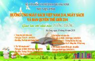 Thông báo về việc tổ chức hoạt động hưởng ứng Ngày sách Việt Nam năm 2018