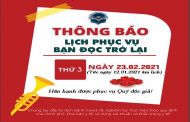Thông báo về việc mở cửa phục vụ bạn đọc trở lại