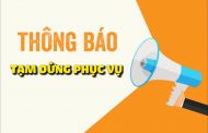 THÔNG BÁO VỀ VIỆC TẠM DỪNG PHỤC VỤ BẠN ĐỌC
