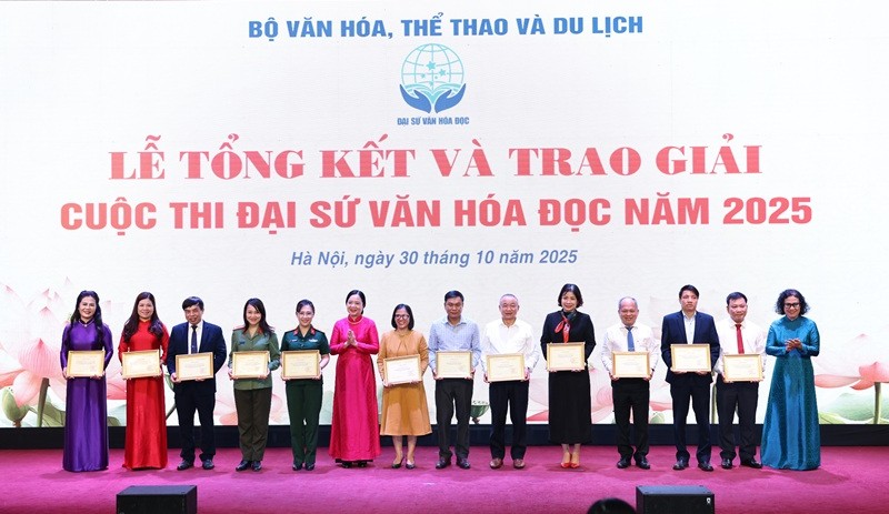 Lễ Tổng kết và trao giải Cuộc thi Đại sứ Văn hóa đọc toàn quốc năm 2025