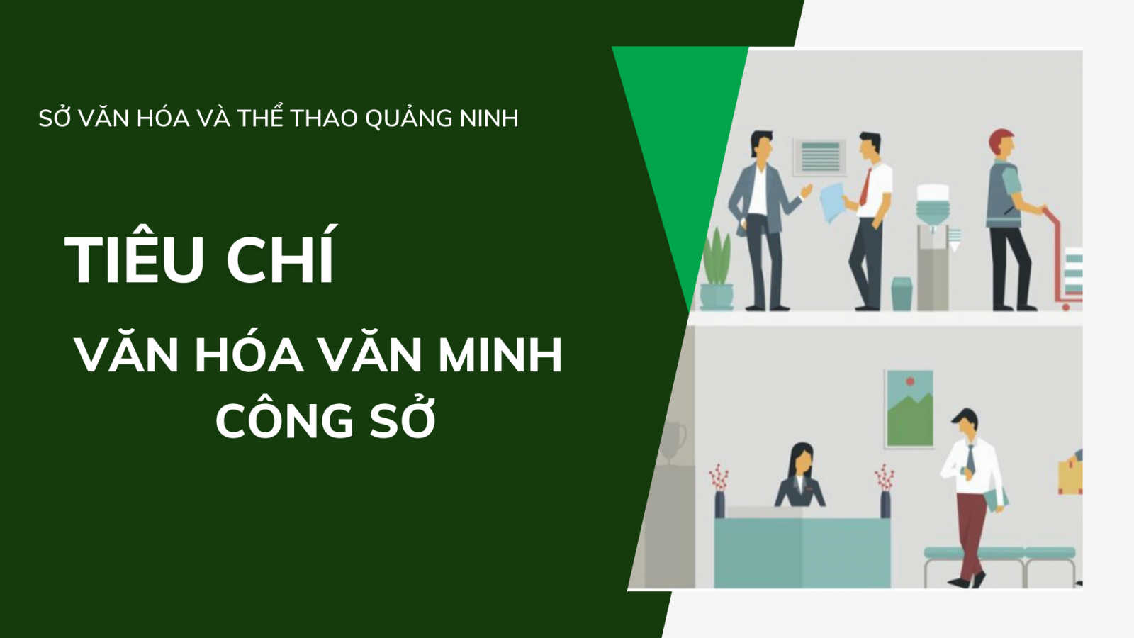 Sở Văn hóa và Thể thao Quảng Ninh ban hành Tiêu chí văn hóa văn minh công sở.