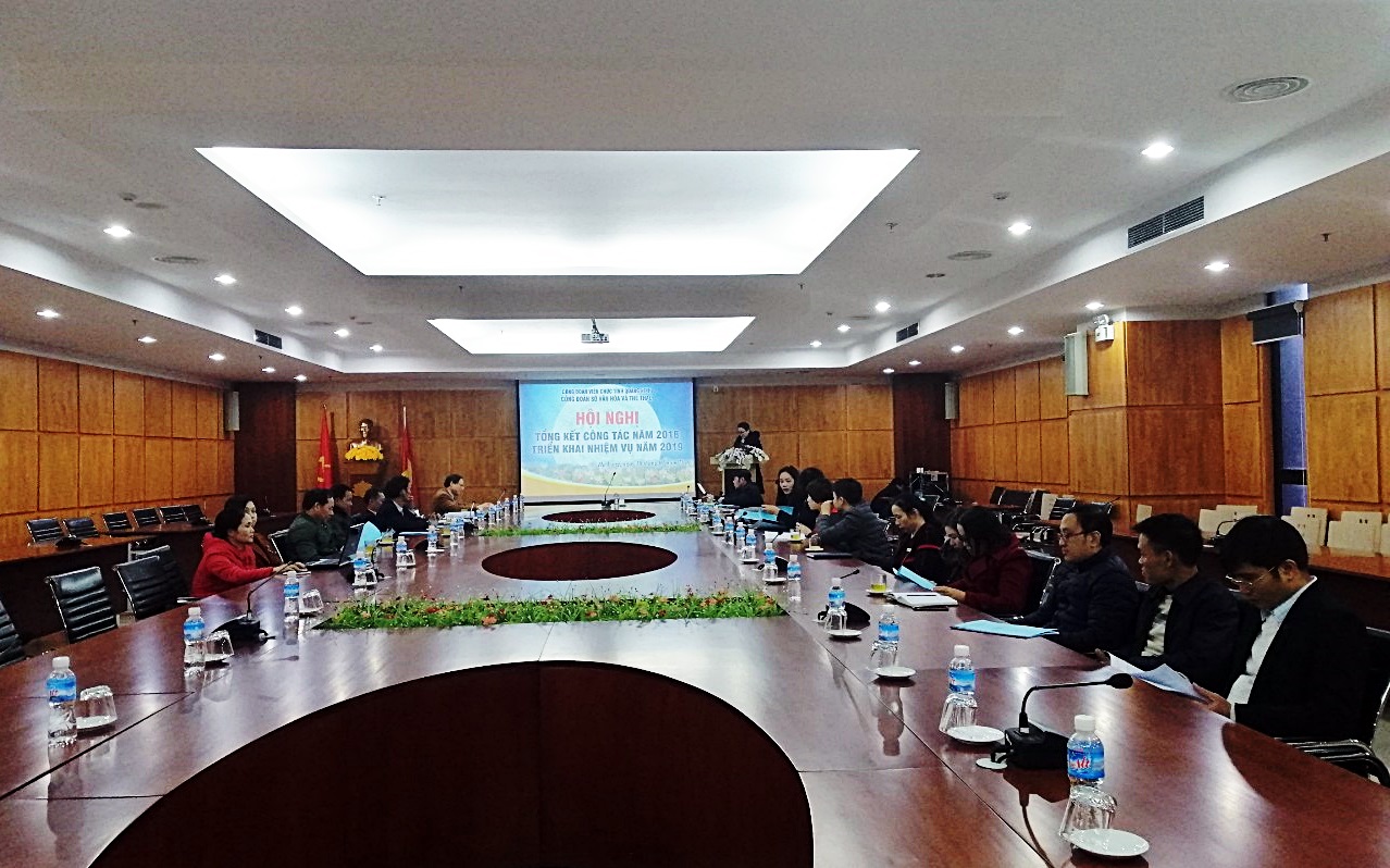 Sở Văn hóa và Thể thao Quảng Ninh: Hội nghị Tổng kết phong trào CNVCLĐ Công đoàn năm 2018 phương hướng nhiệm vụ trọng tâm năm 2019