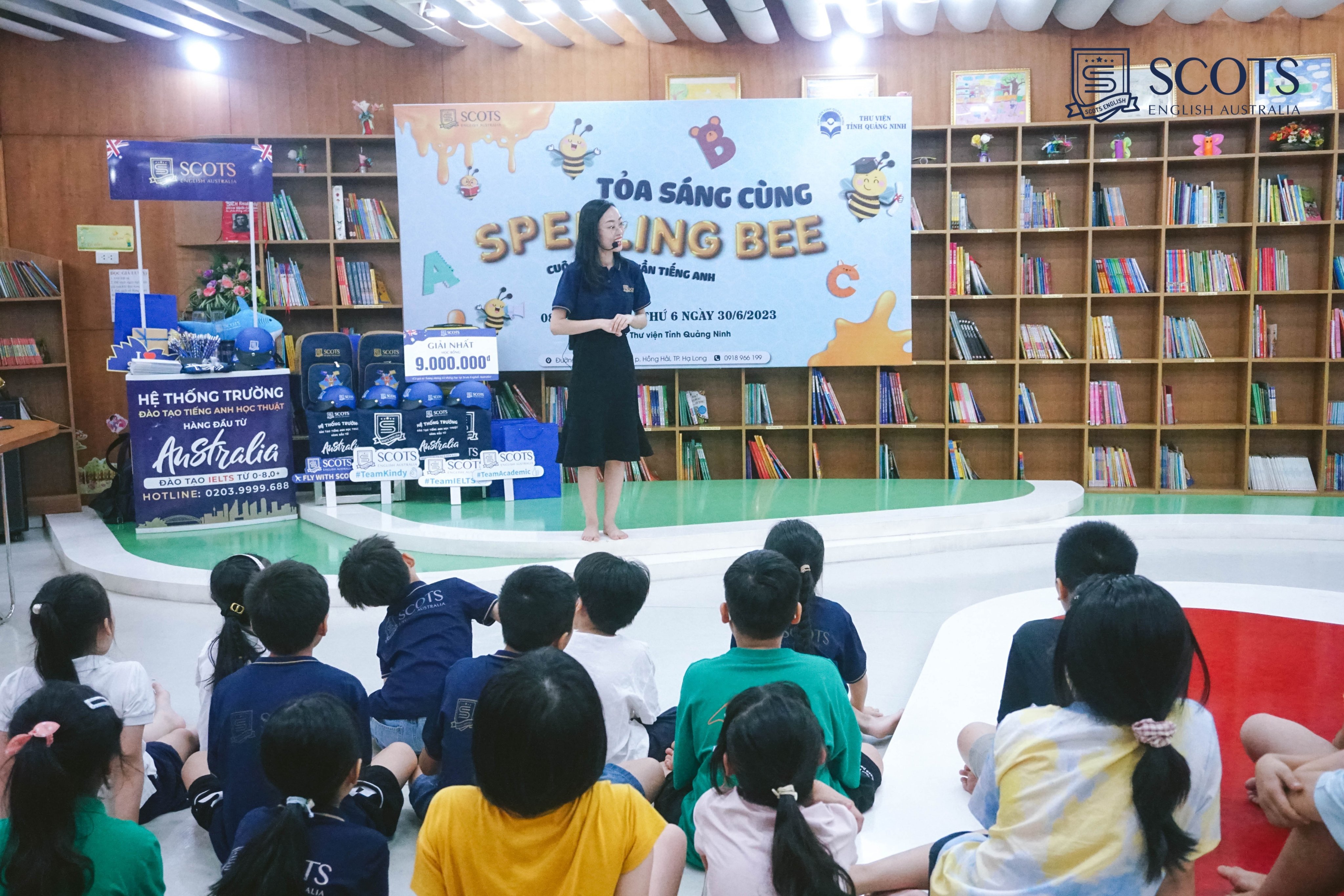 Thư viện tỉnh Quảng Ninh tổ chức hoạt động chuyên đề dành cho thiếu nhi - Cuộc thi Đánh vần tiếng Anh Spelling Bee năm 2023