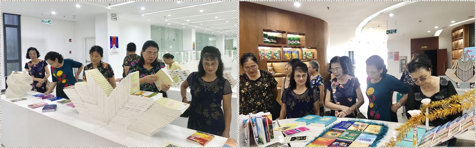 Đoàn nguyên cán bộ nữ tỉnh Quảng Ninh tham quan Thư viện tỉnh.