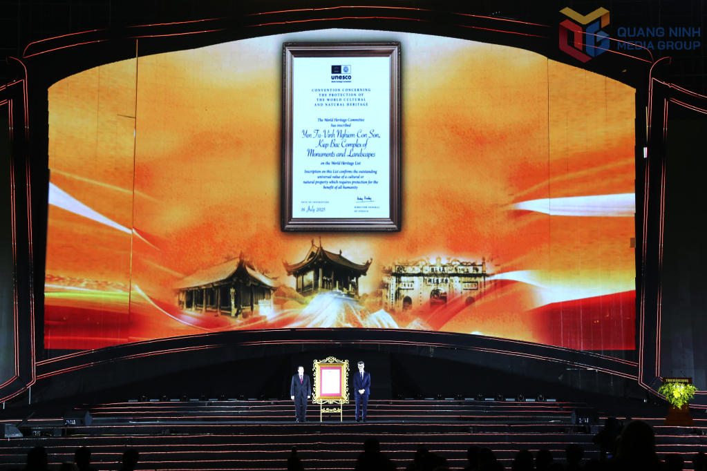 Long trọng Lễ đón nhận Bằng UNESCO ghi danh Quần thể di tích và danh thắng Yên Tử - Vĩnh Nghiêm - Côn Sơn, Kiếp Bạc là Di sản Văn hóa thế giới